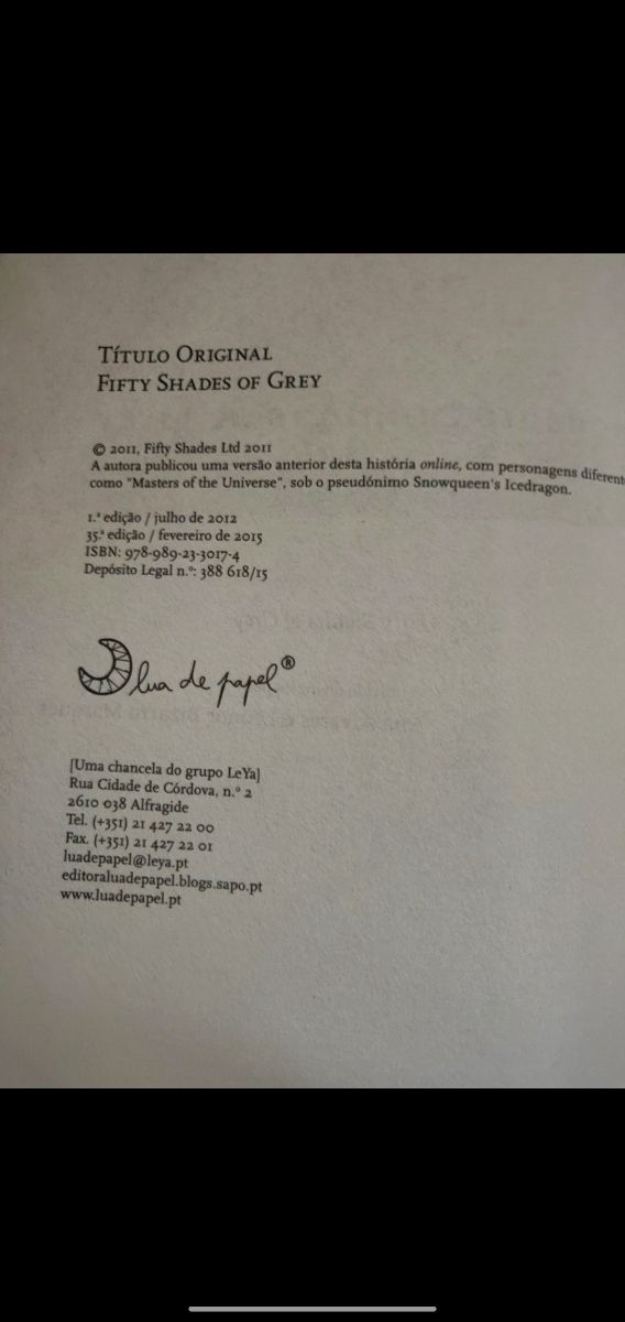 As cinquenta sombras de grey