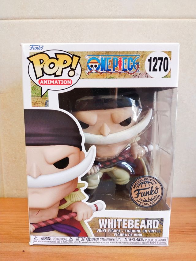 Figurine Barbe Blanche Funko Pop One Piece - Whitebeard Avec Le Moby