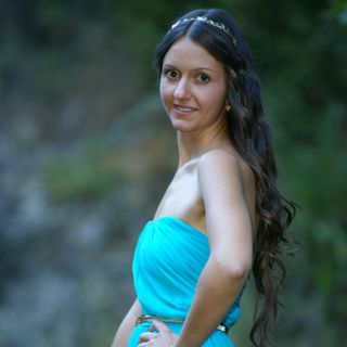 VESTIDO LARGO FIESTA AZUL