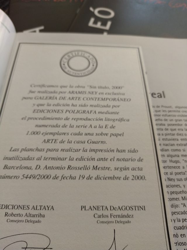 Litografía Aramis Ney