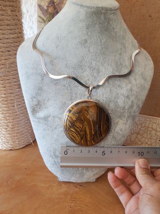 Colgante ojo de tigre XL