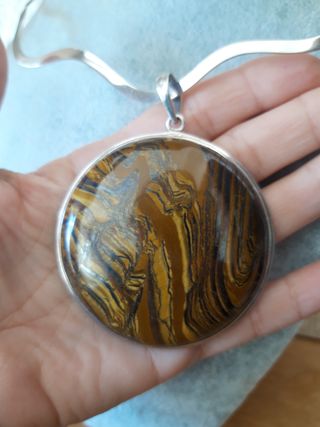 Colgante ojo de tigre XL