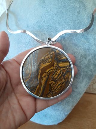 Colgante ojo de tigre XL