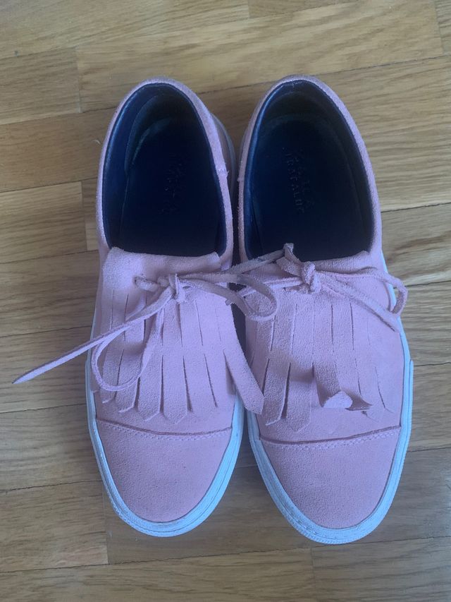 Zapatillas de piel de ZARA
