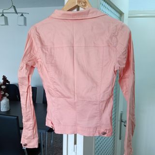 Cazadora vaquera salmón