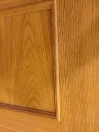 Puerta roble con cristalera 72x200 cm