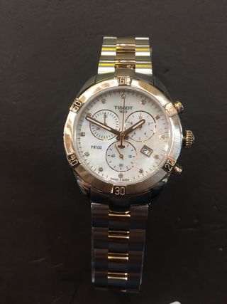 Reloj Tissot pr100 bicolor pvd 38 mm