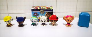 Patrulla canina y Héroes de Marvel muñecos