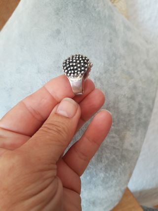 Anillo erizo plata 925