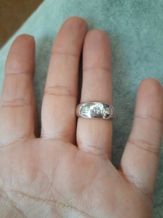 Anillo plata de ley