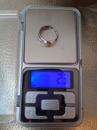 Anillo plata de ley