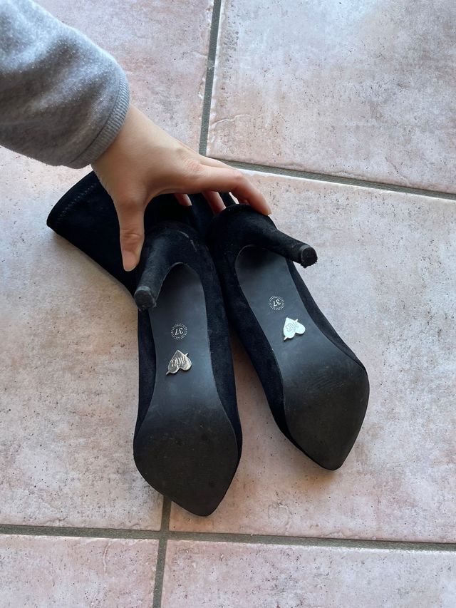 Stivaletti da donna in velluto