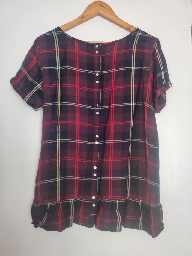 Camisa manga corta cuadro escoces Springfield tall