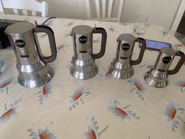Caffettiere Alessi 9090 acciaio Inox 4pz