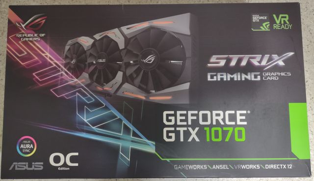 Tarjeta Grafica Ausus Geforce GTX1070