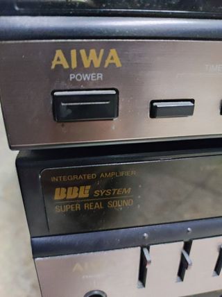 AIWA stereo integrated amplifier BBE system