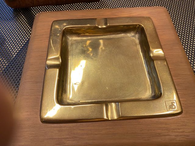 Juego de RELOJ y CENICERO del escultor AR