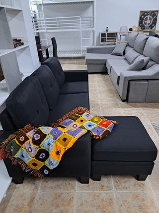 DIVANO + CHAISE LONGUE TRASFORMABILE PUFF