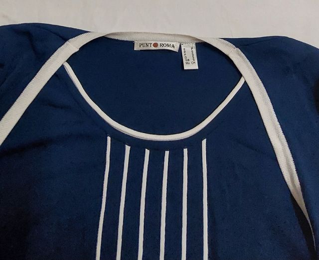 CAMISETA MANGA LARGA  PUNTO ROMA TALLA S