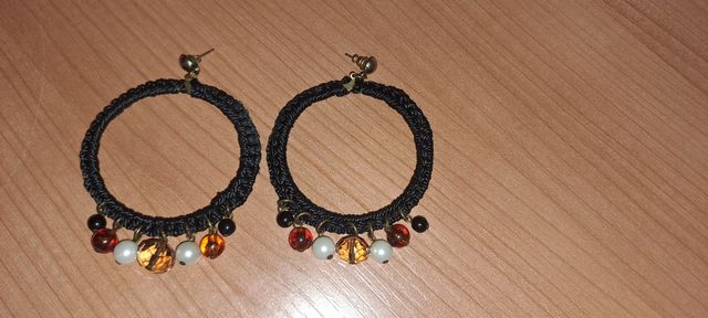 orecchini Feria con fenicotteri fatti a mano