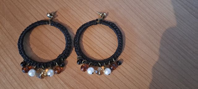 orecchini Feria con fenicotteri fatti a mano