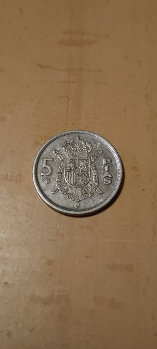 Moneda 5 pesetas 1975 Juan Carlos I