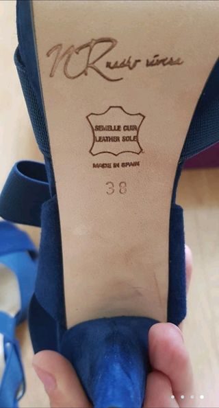 Zapatos azules 38