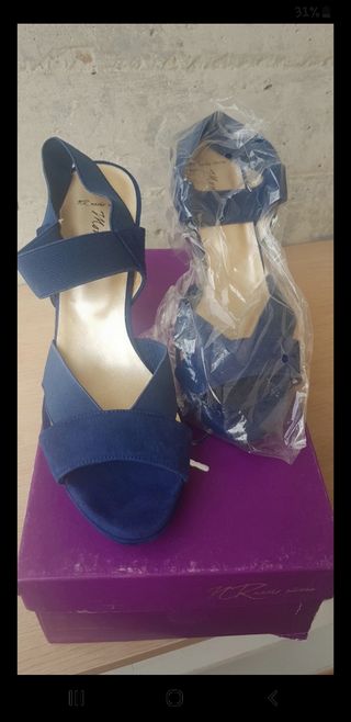 Zapatos azules 38