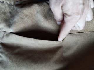 chaqueta piel naf naf Camel de ante  talla M