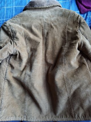 chaqueta piel naf naf Camel de ante  talla M