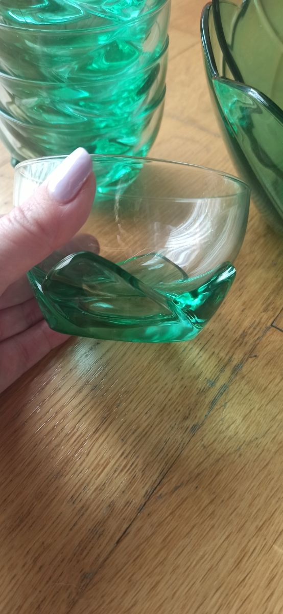 set fiore macedonia in vetro 14 pezzi