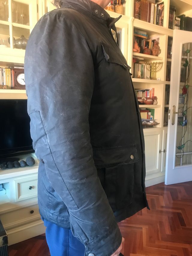 Barbour International negro L encerada