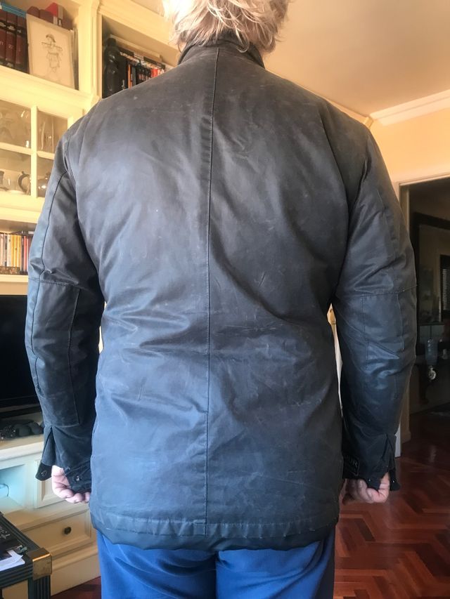 Barbour International negro L encerada