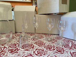 Set bicchieri in cristallo 