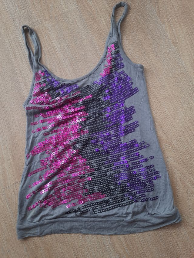 Top lentejuelas fiesta 