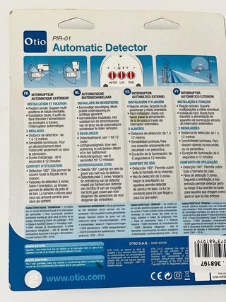 OTIO- interruptor automático exterior blanco