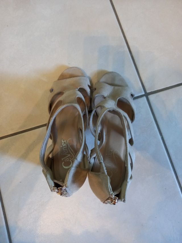 sandalo donna n.39 colore beige