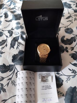 RELOJ LOTUS chapado oro A ESTRENAR 
