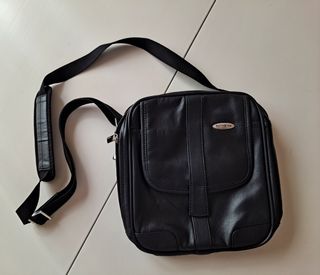 Bolso piel negro Samsonite