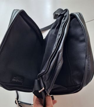 Bolso piel negro Samsonite