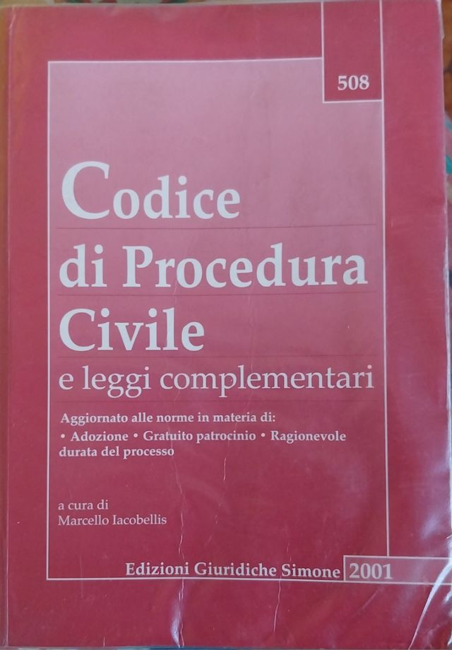 Codice di Procedura Civile e leggi complementari