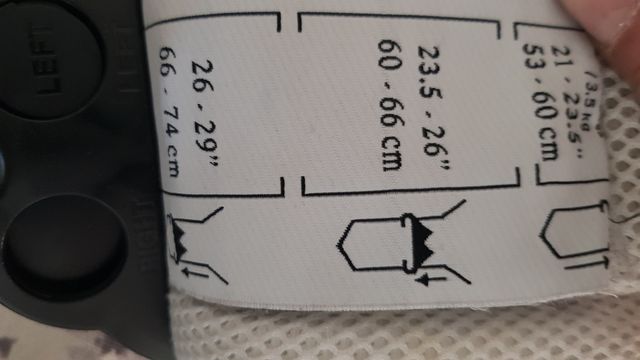 mochila para bebe color blanco