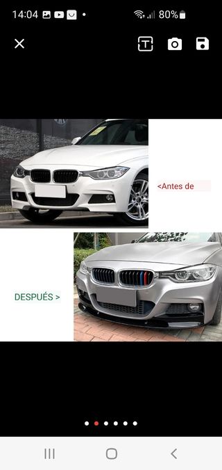 separador delantero parachoques  para bmw F3O, F31