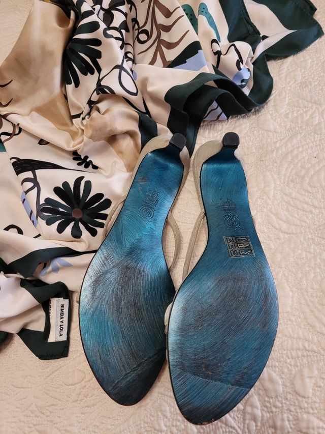 Sandalias plata Rebeca Sanver