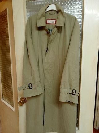 gabardina emidio tucci algodon, talla 46