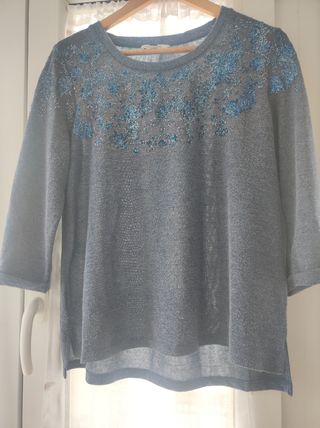 Jersey azul vaquero talla L Cortefiel