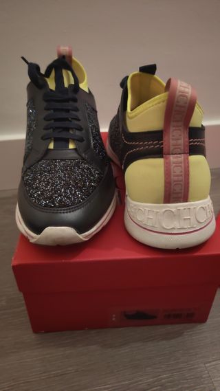 Sneakers Carolina Herrera Azul Marino Piedras