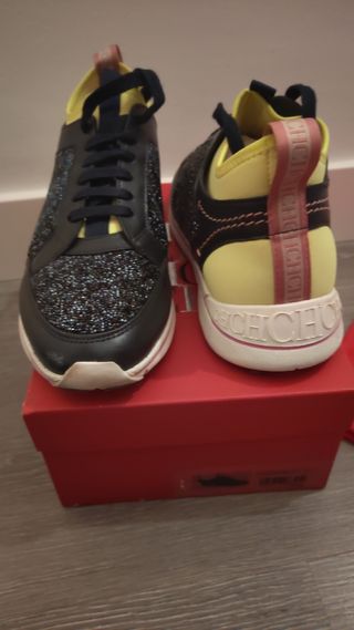 Sneakers Carolina Herrera Azul Marino Piedras