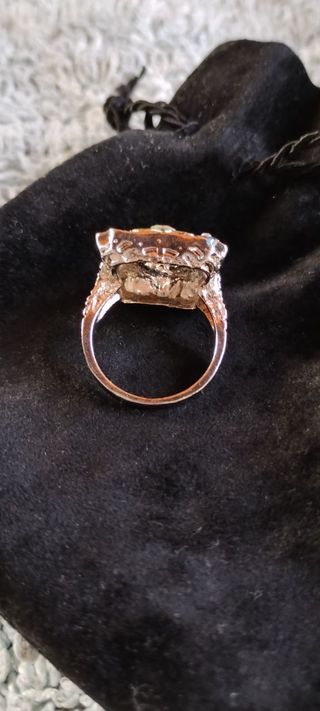 Anillo de fantasía esmaltado nenúfar 