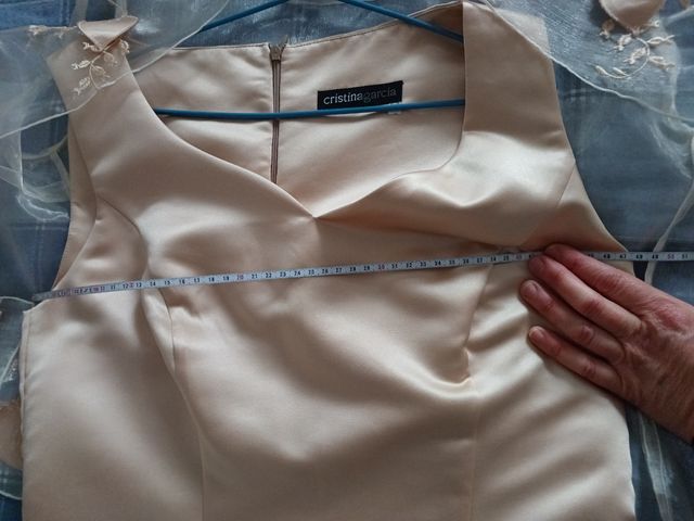vestido mujer ceremonia  talla 44 color champan
